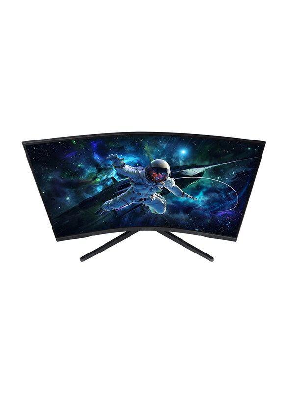 Samsung 32 Inch Odyssey G5 G55C QHD Curved Gaming Monitor, LS32CG552EMXUE, Black, Middle East Version