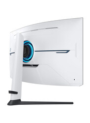 Samsung 32 Inch Odyssey Neo G8 4K Curved UHD Gaming Monitor, LS32BG850NMXUE, White/Black