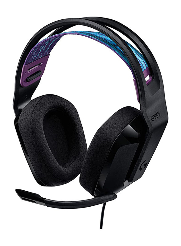 

Multiple Logitech G335 Lightweight Gaming Wired Over Ear Headphones, Black