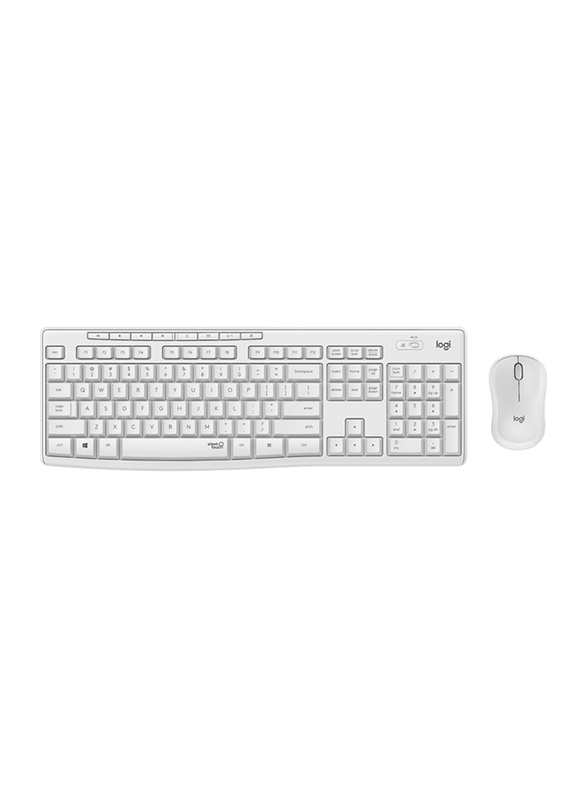 Logitech Mk295 Wireless English Keyboard and Mouse Combo, Grey