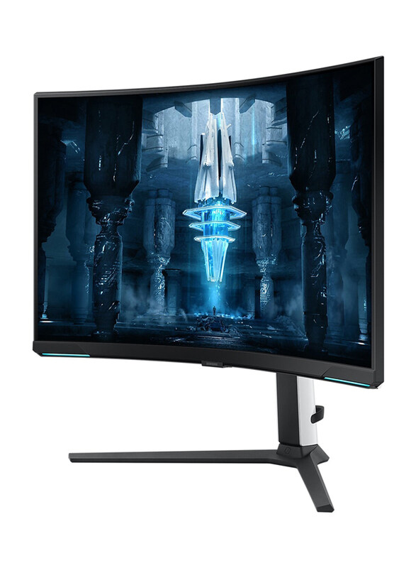 Samsung 32 Inch Odyssey Neo G8 4K Curved UHD Gaming Monitor, LS32BG850NMXUE, White/Black