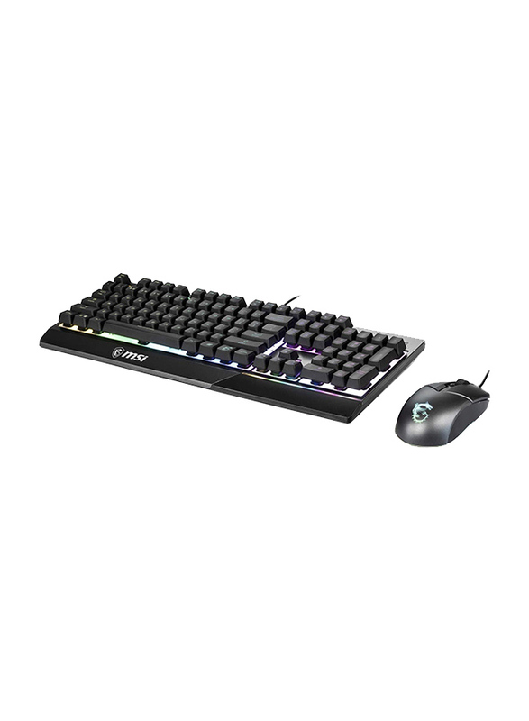 MSI Vigor GK30 Arabic Gaming Keyboard and Mouse Combo Set, Black