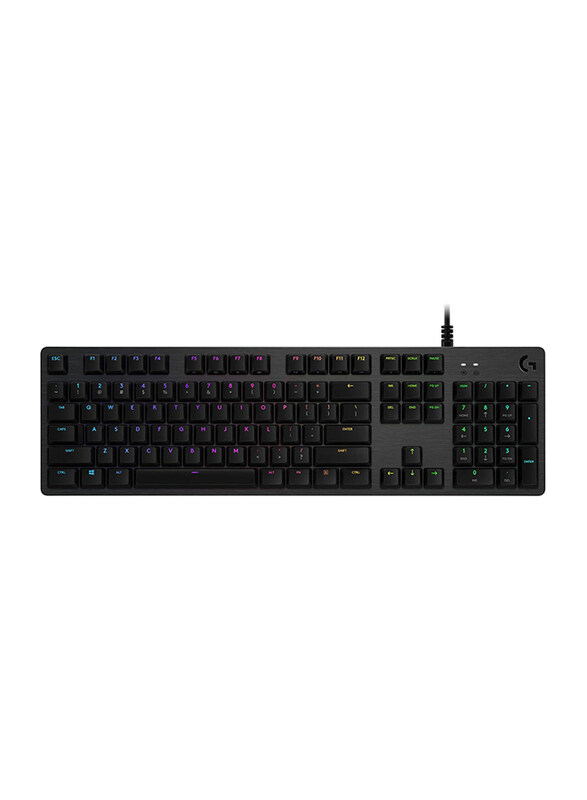 

Logitech G512 Carbon Light Sync RGB Mechanical Gaming English Keyboard, Linear Switch, Carbon Tactile