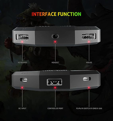 Meetion Game Keyboard and Mouse Converter Adapter, Black