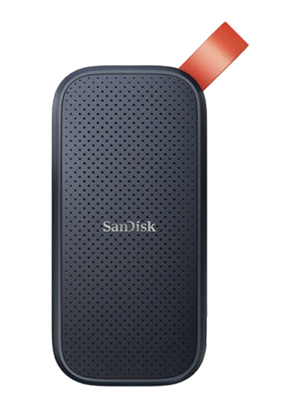 Sandisk 480GB SSD E30 USB-C External Portable Hard Drive, USB 3.2, Black