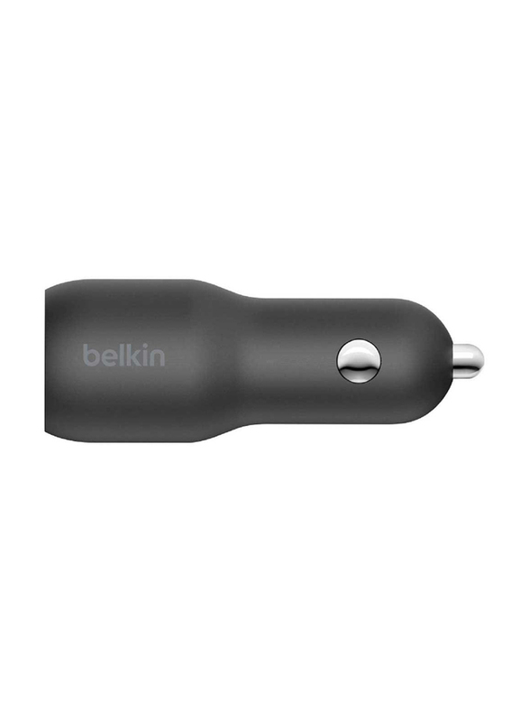 Belkin Dual USB PD PPS Universal Car Charger, 37W, Black