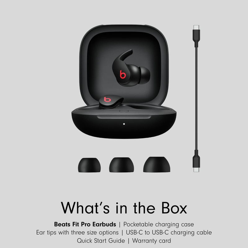 Beats Fit Pro Wireless In-Ear Noice Cancelling Earbuds, Black