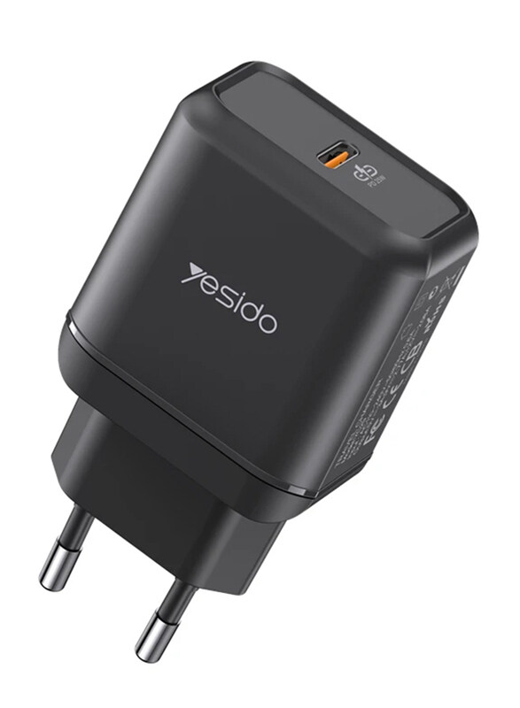 

Yesido YC29Pd Type-C Fast Charging Adapter, 25W, Black