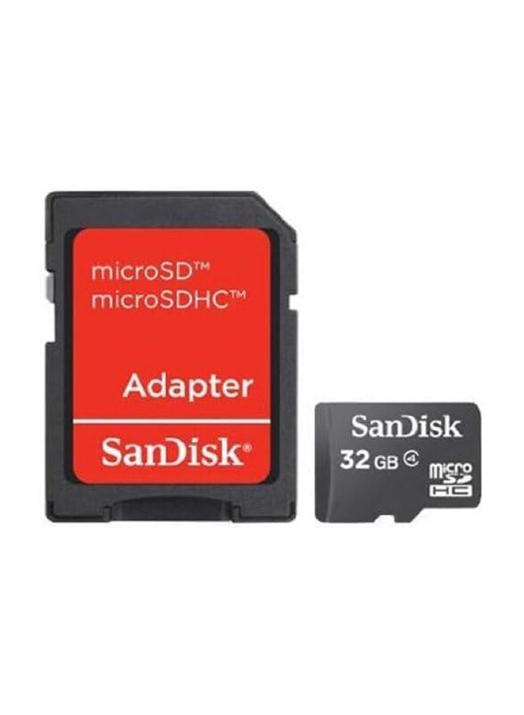 

Sandisk 32GB MicroSDHC C4 Memory Card, SDSDQM-032G-B35A, Red/Black