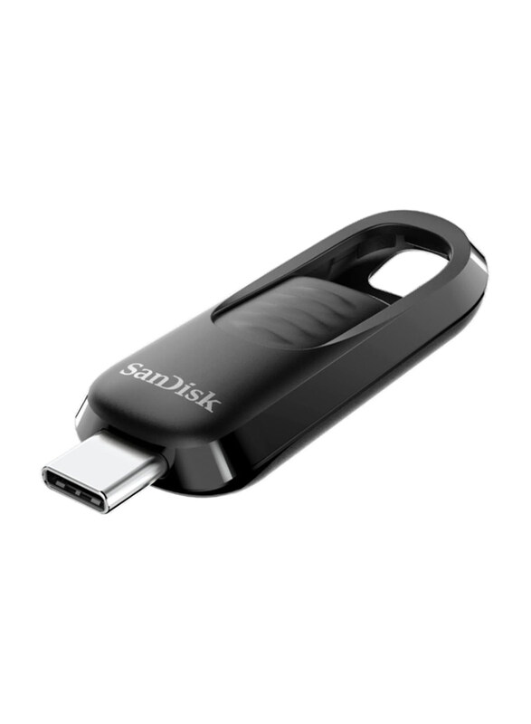 

SanDisk 256GB Ultra Slider USB Type-C Flash Drive with Fast Performance up to 400 MB/s Read Speeds and Rectractable Connector, USB 3.2 Gen 1, Black