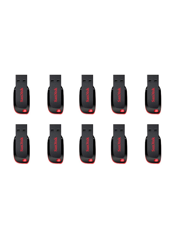 

Sandisk 8GB Cruzer Blade USB 2.0 Flash Memory Drive, SDCZ50-008G, 10 Pieces, Black