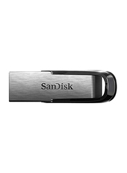 SanDisk 256GB Ultra Flair USB 3.0 Flash Drive, Silver/Black
