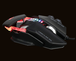 Meetion GM80 Transformers Wired Optical Gaming Mouse, Black