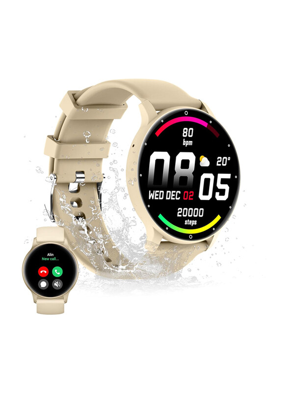

Stayoung Smartwatch with AI Voice Assistant, Beige