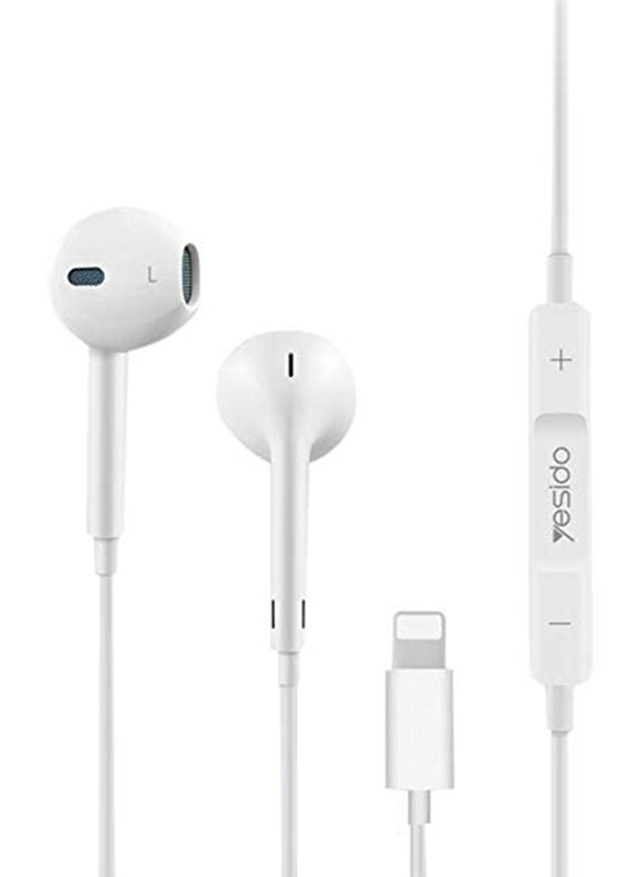 

Yesido YH-20 Lighting Wired In-Ear Noise Cancelling Earphones, White