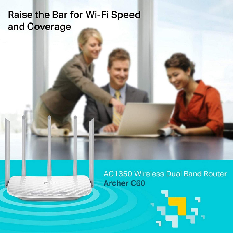 TP-Link Archer C60 Wireless Dual Band Router, AC1350, White