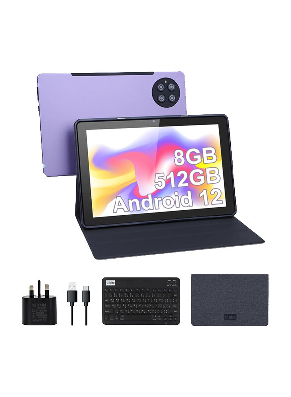

C idea CM7800 512GB Purple 10-Inch Tablet, 8GB RAM, 5G