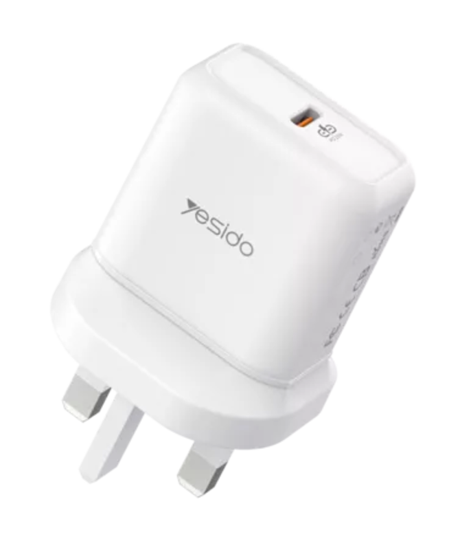 

Yesido YC30 PD Type C Power Adapter, 20W, White