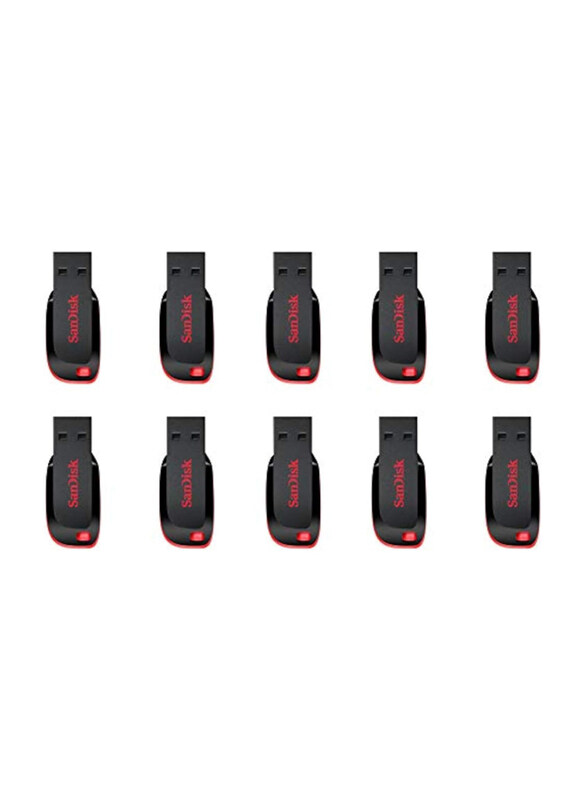

Sandisk 32GB Cruzer Blade USB 2.0 Flash Drive, SDCZ50-032G, 10 Pieces, Black