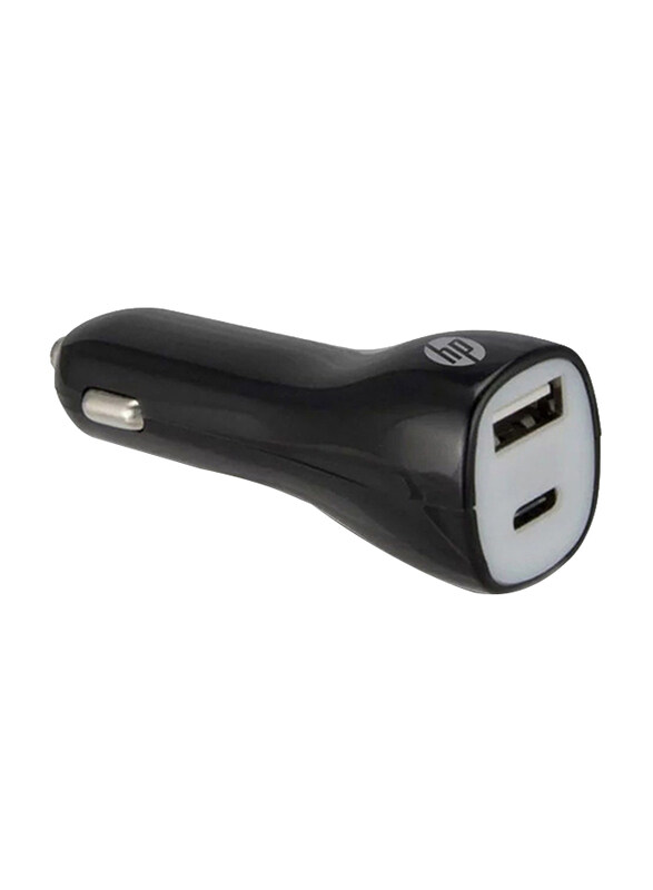 

HP Power Delivery Car Charger, 45W DC USB Type C, 2UX38AA#ABB, Black