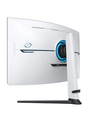 Samsung 32 Inch Odyssey Neo G8 4K Curved UHD Gaming Monitor, LS32BG850NMXUE, White/Black