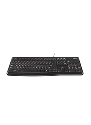 Logitech Mk120 Wired English Keyboard and Mouse Combo, Black