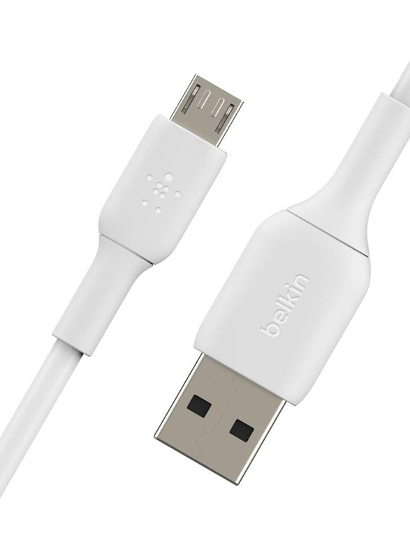 Belkin 1-Meter Boost Charge Micro-B USB Cable, Micro-A USB to Micro-B USB (5 pin) for Android Phones and Tablets, White