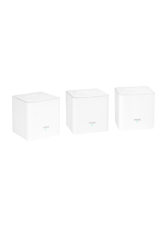 

Tenda MW3 Whole-home Mesh WiFi System, 3 Pieces, AC1200, White