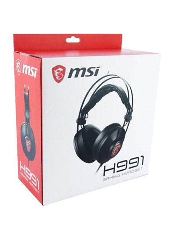 

Multiple MSI H991 3.5mm Jack Wired Gaming Headset with Microphone, Red/Black