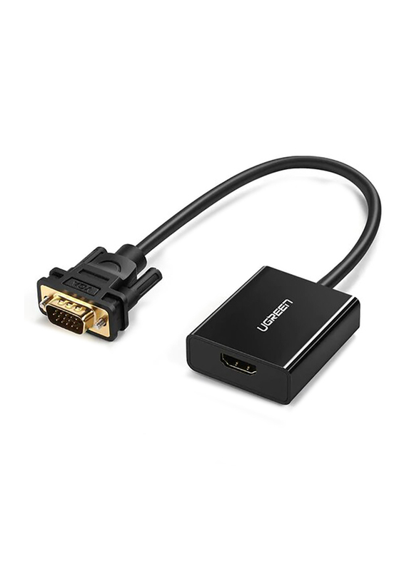 Ugreen 0.25-Meters HDMI to VGA Converter, Black