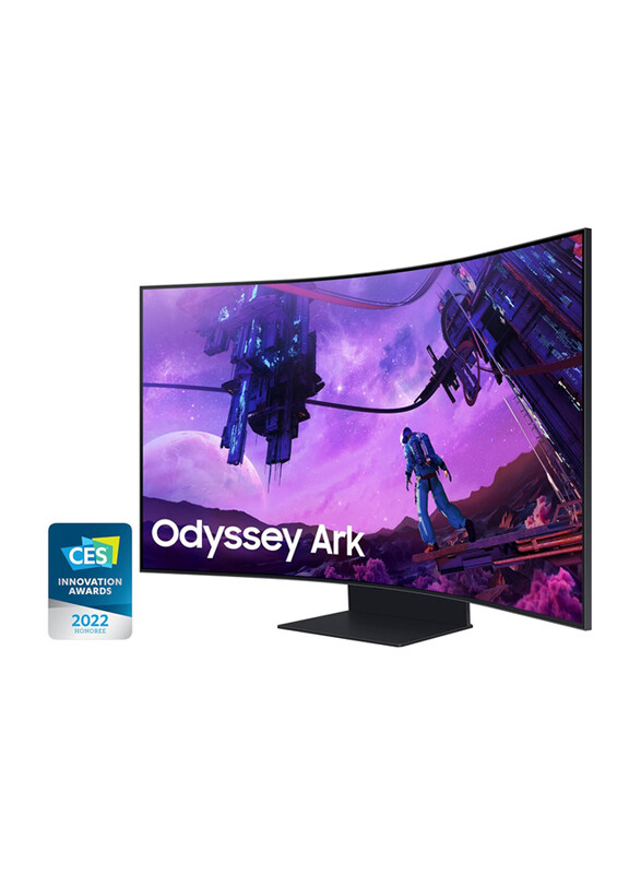 Samsung 55 Inch Curved 4K UHD Smart Gaming Monitor with HAS & Pivot, LS55BG970NMXUE, Black