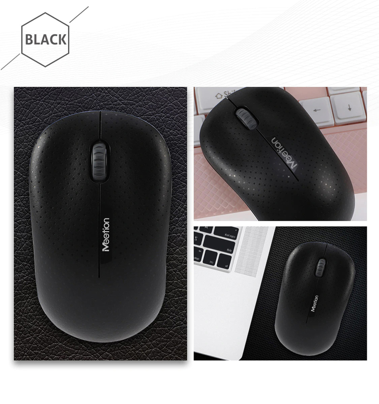 Meetion R545 Wireless Optical Mouse, Black