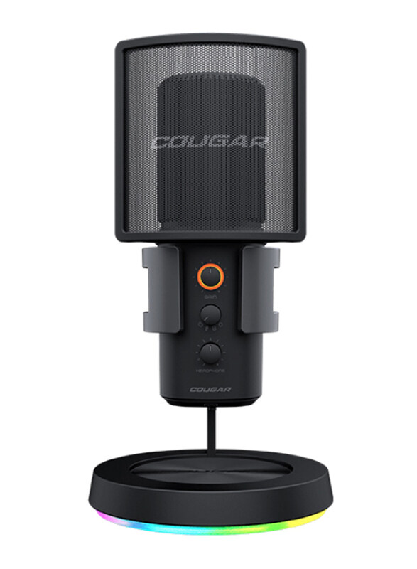 

Cougar Screamer-X USB Studio Microphone, Cgr-u163rgb-500mk, Black