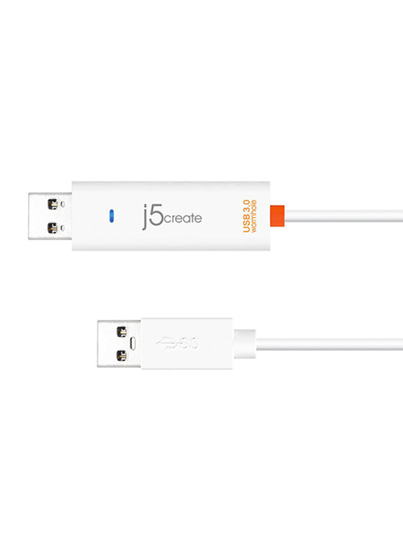 j5create Juc500 USB 3.0 Wormhole Switch, White