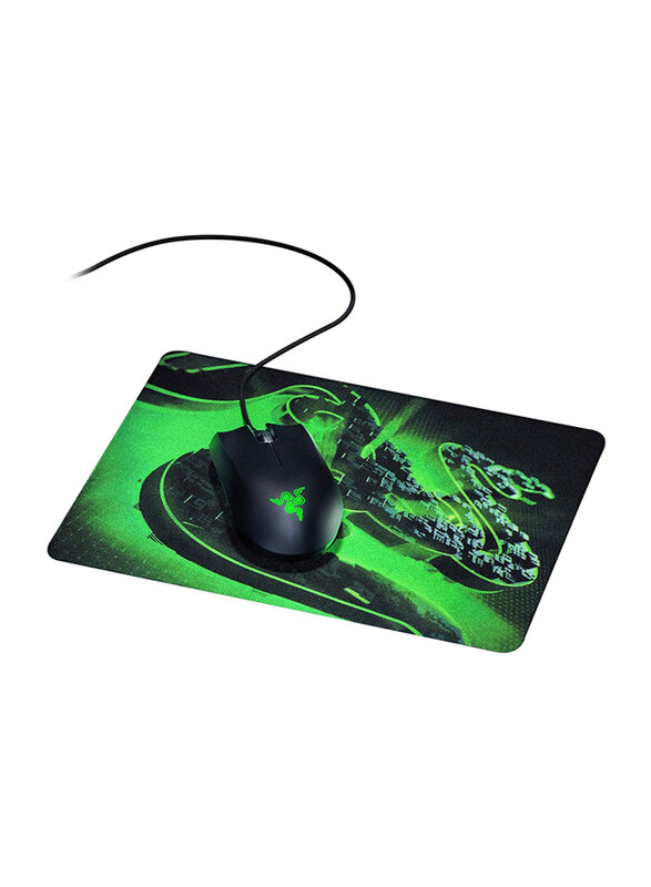 

Multiple Razer Abyssus Lite Construct Edition Wired Gaming Mouse with Mouse Pad, Black/Green