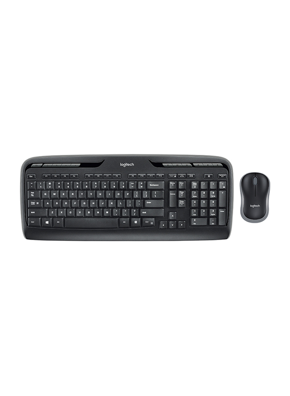 Logitech MK330 Wireless English Keyboard and Mouse Combo, Black