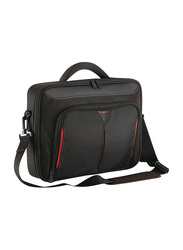 Targus Classic+ 14-Inch Clamshell Case Messenger Laptop Bag, Black