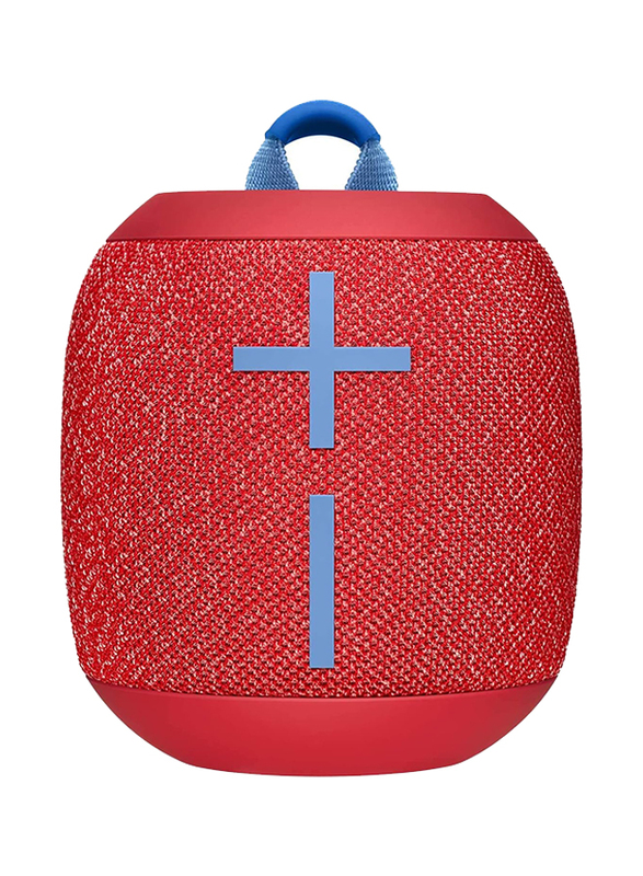 Logitech Ultimate Ears Wonder Boom 2 Portable Waterproof Bluetooth Speaker, Red