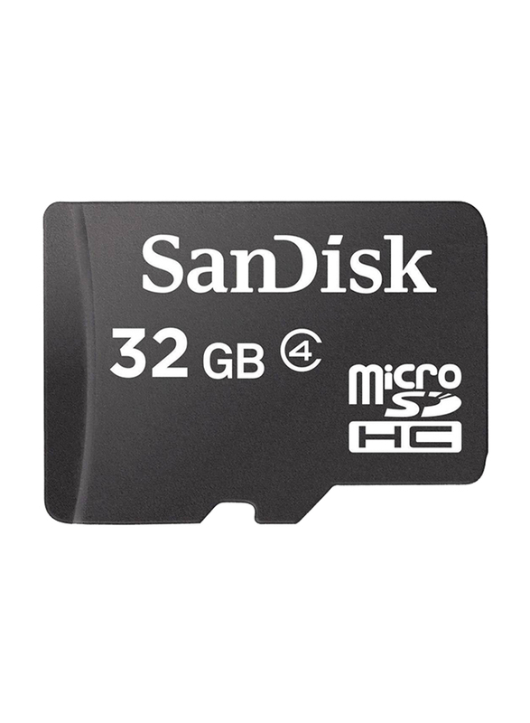 SanDisk 32GB Class 4 MicroSDHC Flash Memory Card, Black