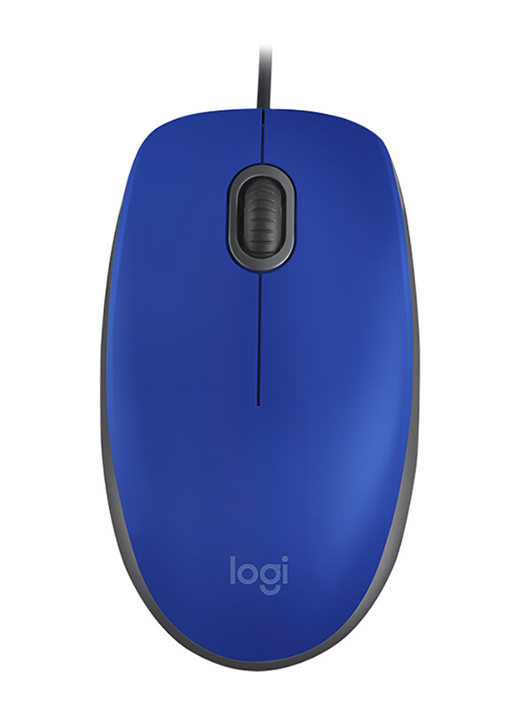 

Logitech M110 Silent Wired Optical Mouse, Blue