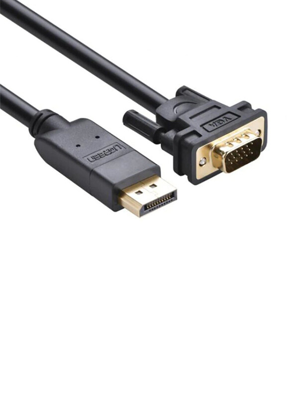 

Ugreen 2-Meter DP Male to VGA Male Cable for Laptop, Computer, PC to HDTV, Projector, Display, Monitor, Black