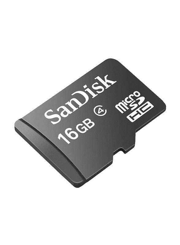 SanDisk 16GB Class 4 MicroSDHC Flash Memory Card, Black