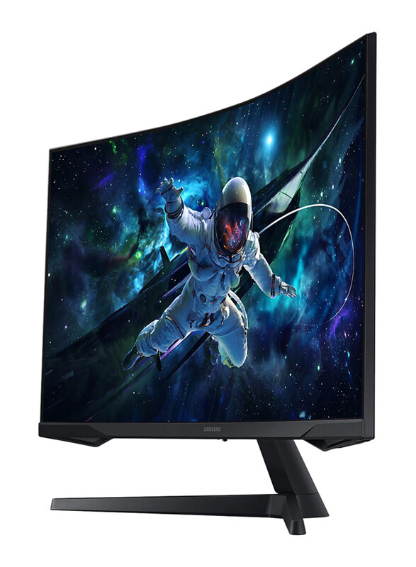 Samsung 32 Inch Odyssey G5 G55C QHD Curved Gaming Monitor, LS32CG552EMXUE, Black, Middle East Version