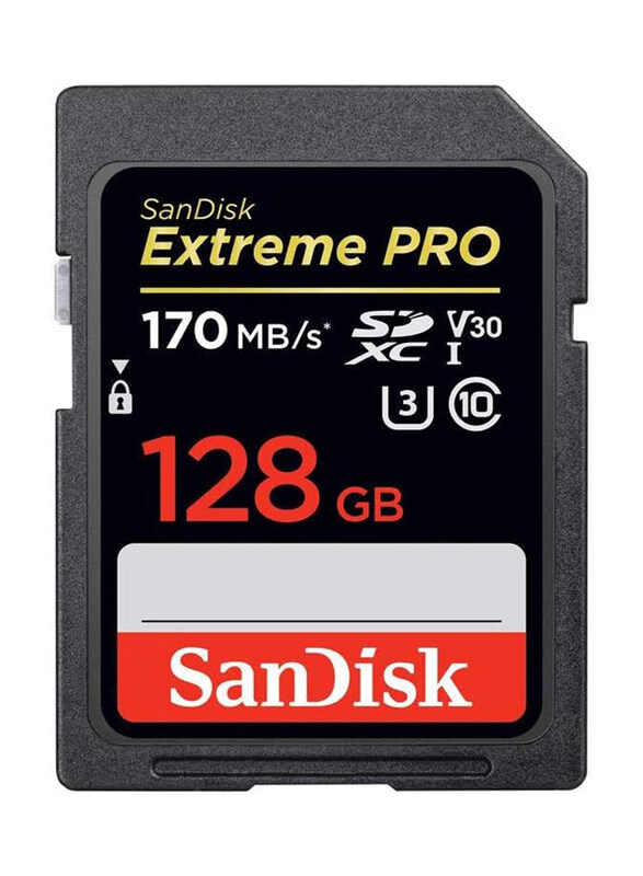

SanDisk 128GB Extreme PRO UHS-I SDXC Memory Card, Black
