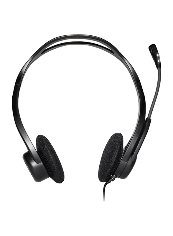 

Logitech H 960 USB Cable On-Ear Noise Cancelling Headset with Mic, Black