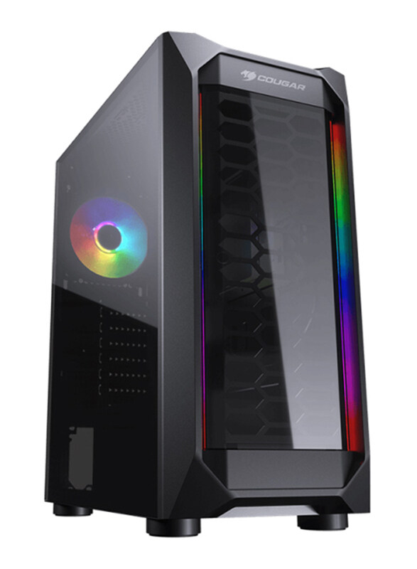 

Cougar MX410-T RGB Mid-Tower Case with Dual ARGB Strips, Black