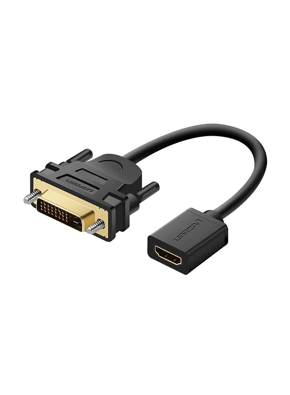 Ugreen 0.22-Meters DVI Male to HDMI Female Adapter Cable, Black