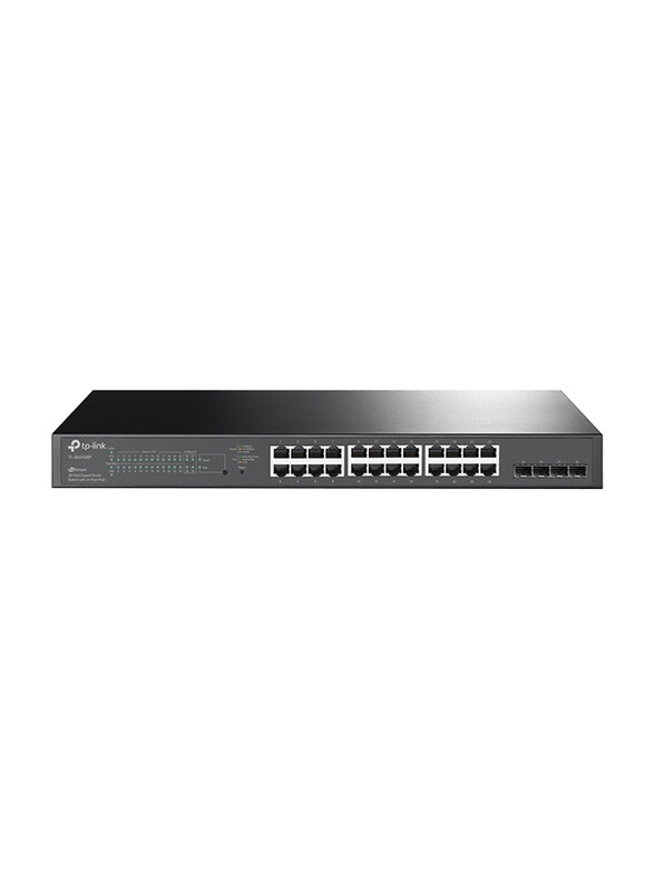 

TP-Link Jet Stream 28-Port Gigabit Smart Switch with 24-Port PoE+, TL-SG2428P, Black