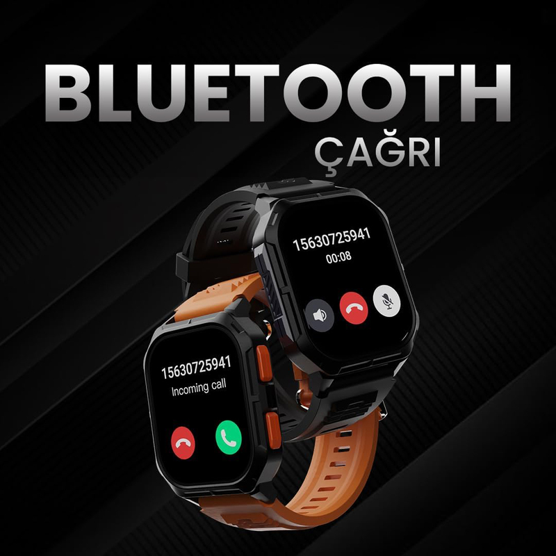 Hifuture Ultra 3 2 Inch Smartwatch with Bluetooth Calling & Heart Rate Monitor, Orange