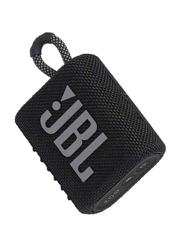 

JBL Go 3 Waterproof Portable Wireless Bluetooth Speaker, Black